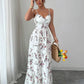 Sweetheart neckline floral dress