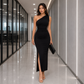 Black One Shoulder Dress