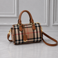 Detachable strap plaid bag