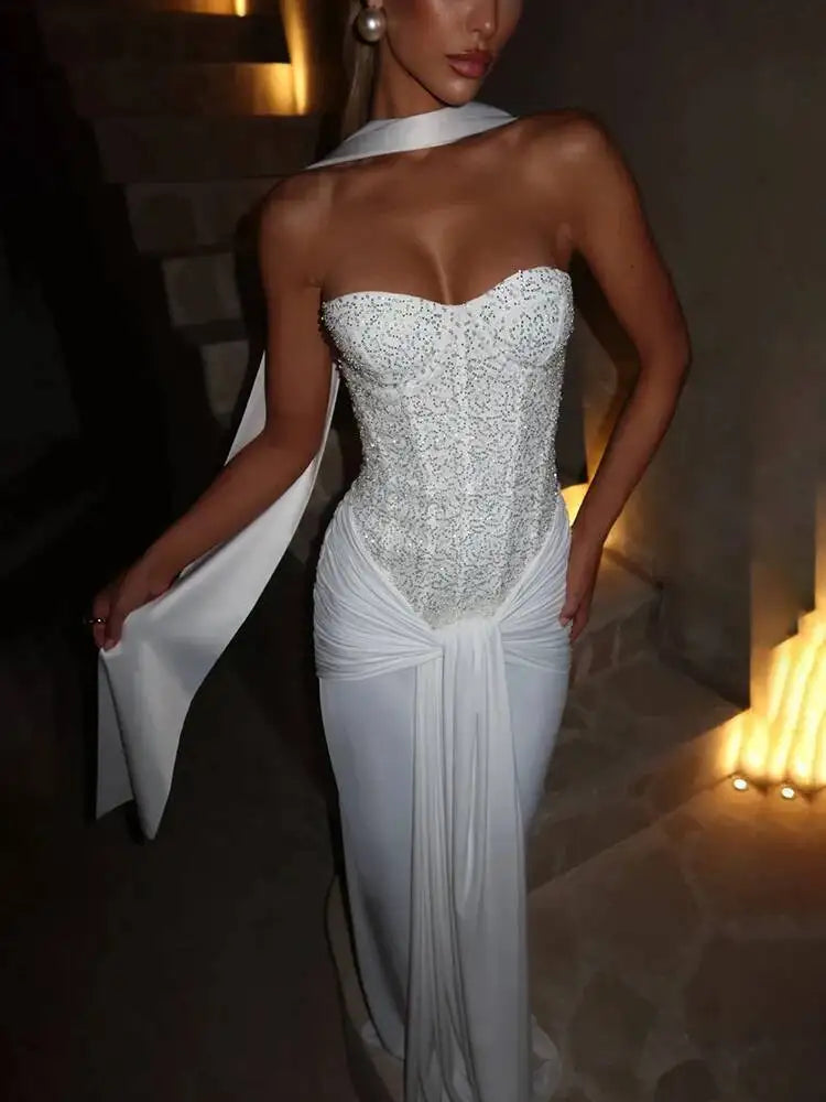 Sequined Corset Party Dress