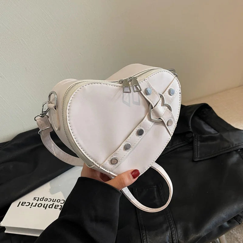  heart buckle Crossbody bag