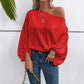 Satin look one shoulder blouse