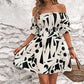 Abstract Print Summer Mini Dress
