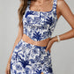 Tropical Print Two Piece Set