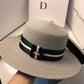 Woven Wide Brim Cap