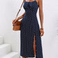 Navy Blue Polka Dot Sundress