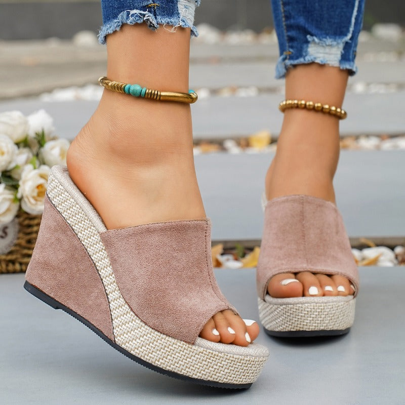 Platform open toe sandals