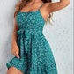 Boho floral tie dress