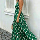 Flowy polka dot dress