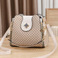 Geometric Print PU Leather Bag