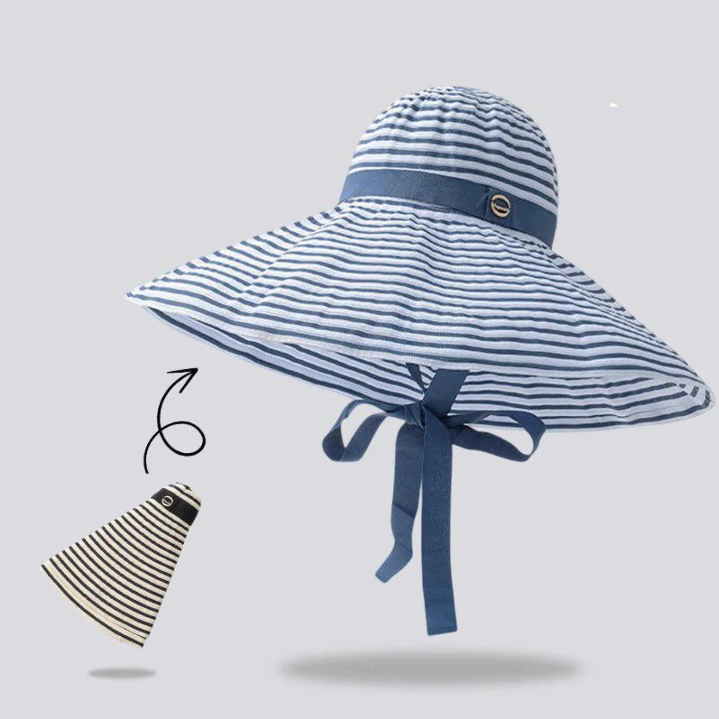 Adjustable chin tie hat