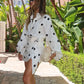 V Neck Polka Dot Dress