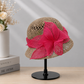 Pink bow sun hat