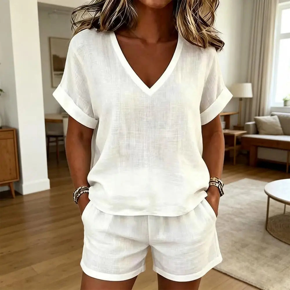 White two piece outfit