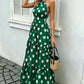 Polka dot long dress