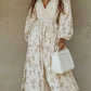 Long sleeve floral maxi