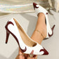 Pointed toe stiletto pumps