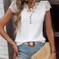 White boho summer blouse