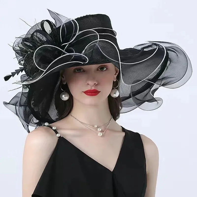 Ruffle Fascinator Hat