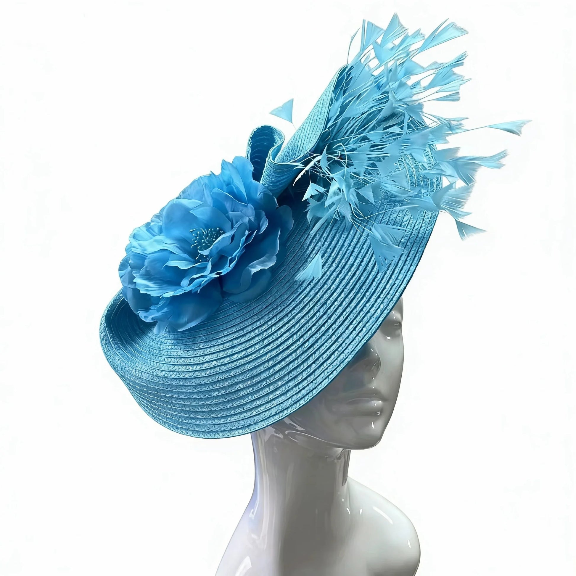 Sinamay flower fascinator