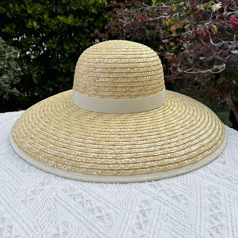 Elegant ribbon sun hat