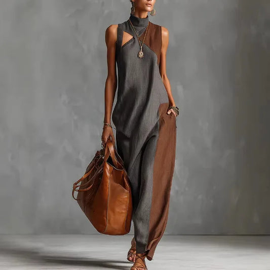 Color block jumpsuit