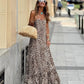 Leopard print maxi dress