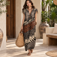 Animal print maxi dress