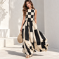 Black white checkered dress