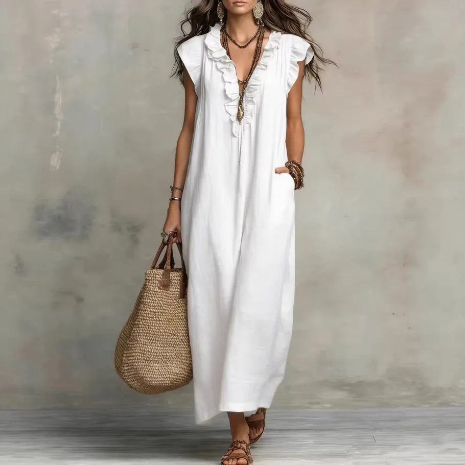 Women's Ruffle Maxi Dress
