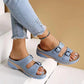 Adjustable Double Strap Sandals