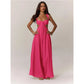 Pink Cut Out Wide Leg Jumpsuit