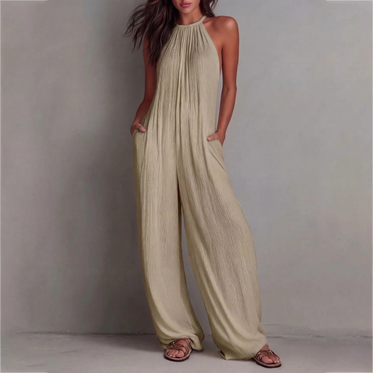 Flowy Wide Leg Romper