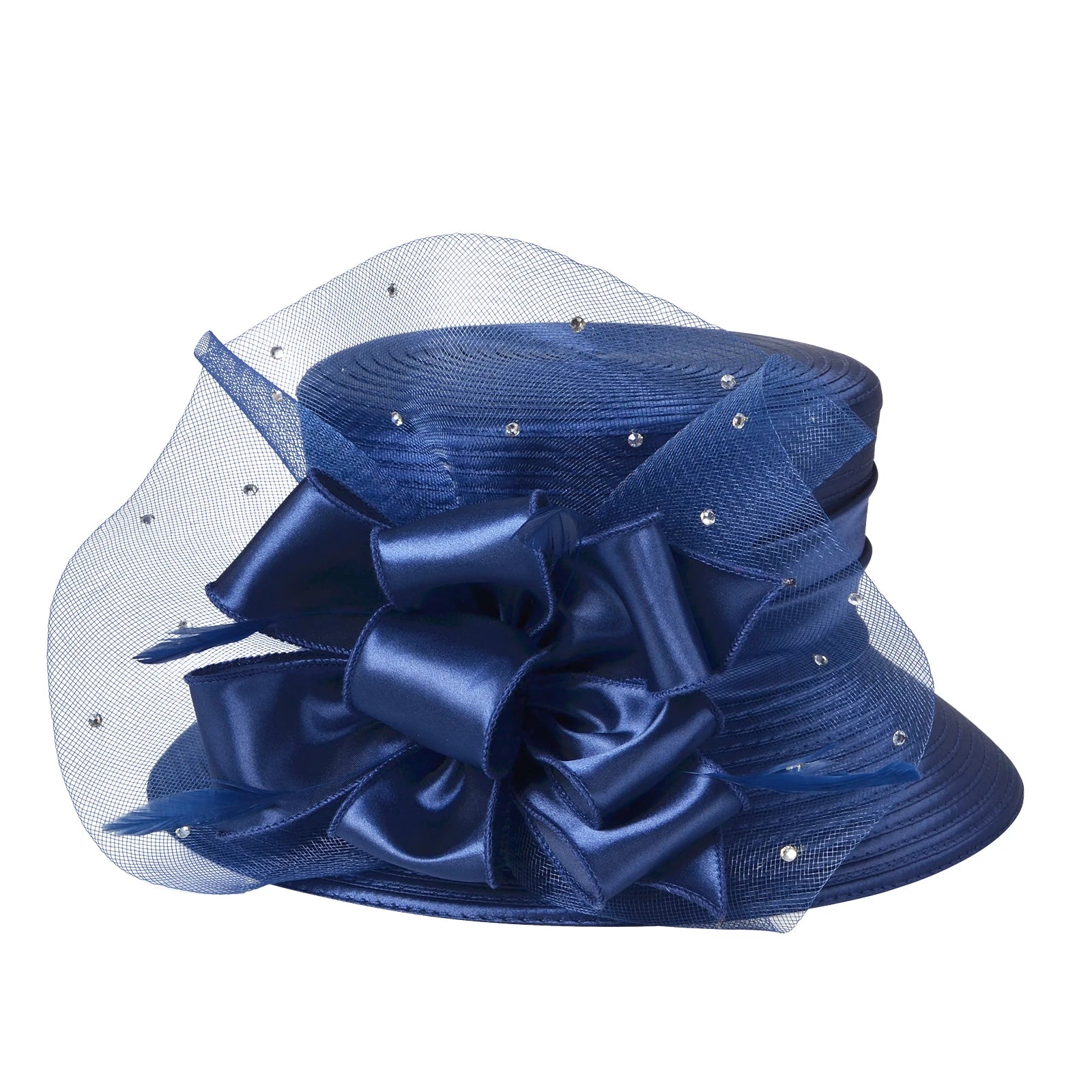 Elegant mesh bow hat