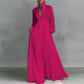 Hot pink flowing long dress