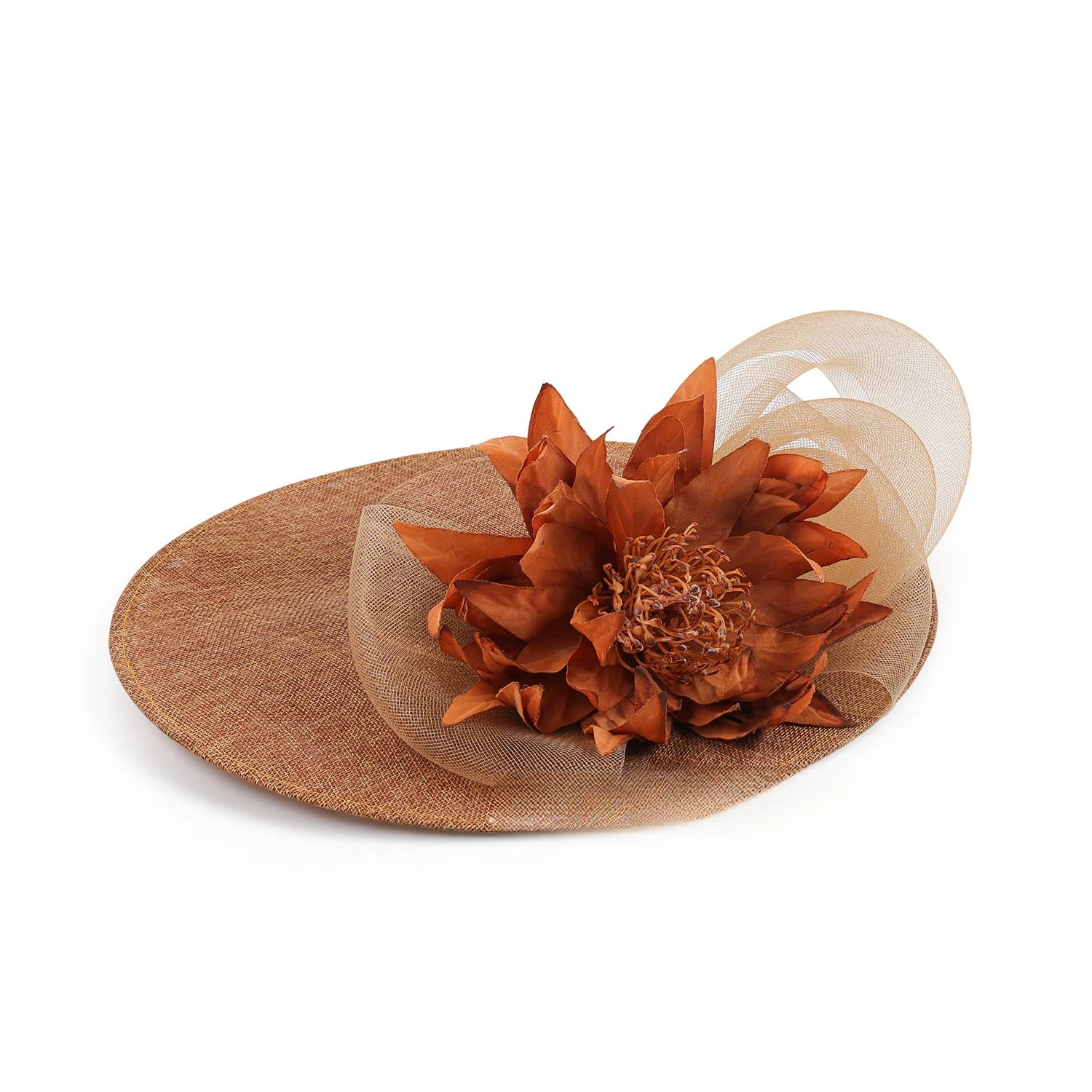 Church floral mesh hat