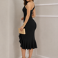 One shoulder cocktail dress
