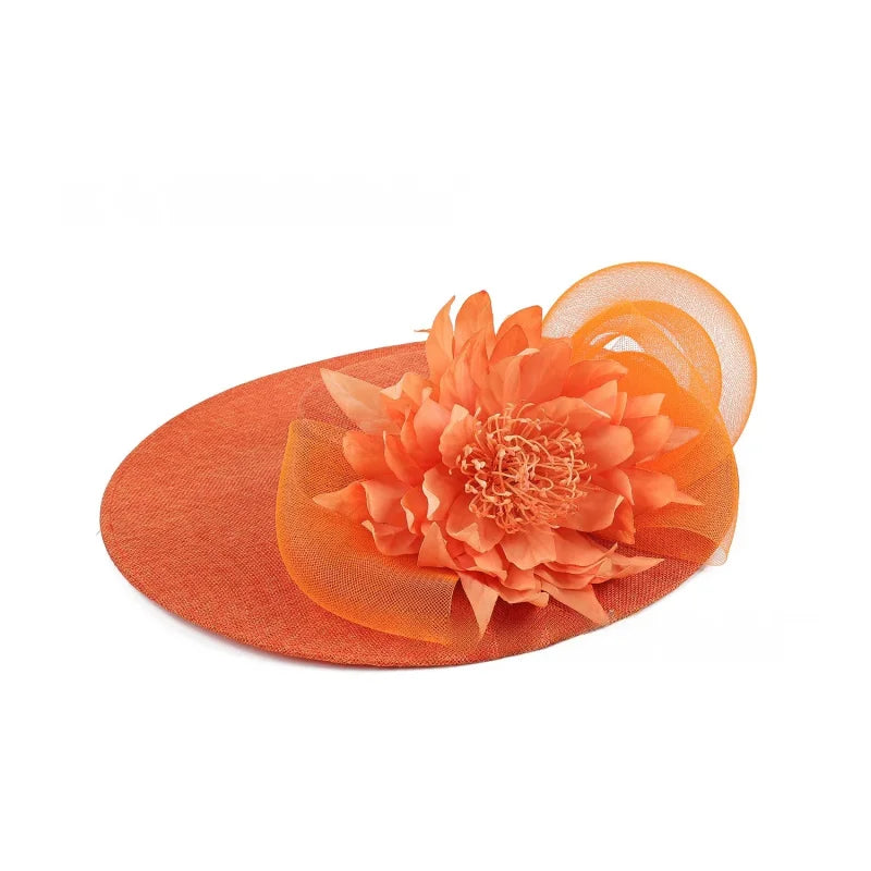 Floral derby fascinator hat