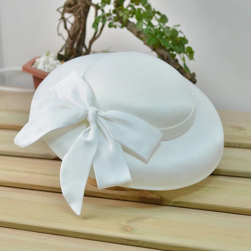 Ribbon bow floppy hat