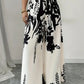 High waist floral trousers