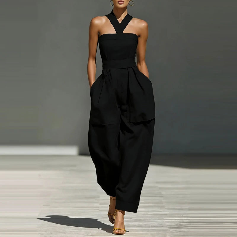 High Waist Wide Jumpsuit