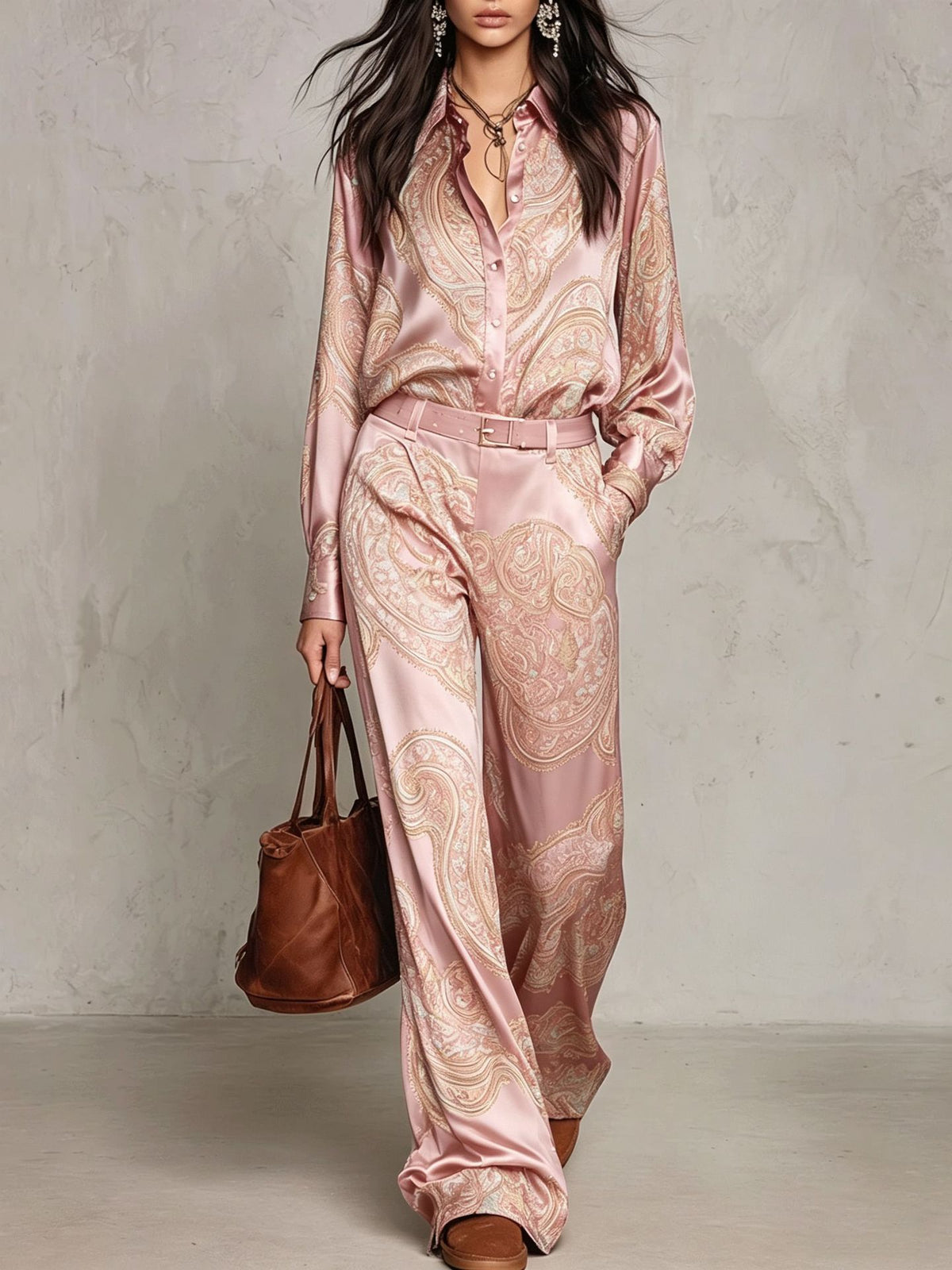 Paisley long sleeve outfit