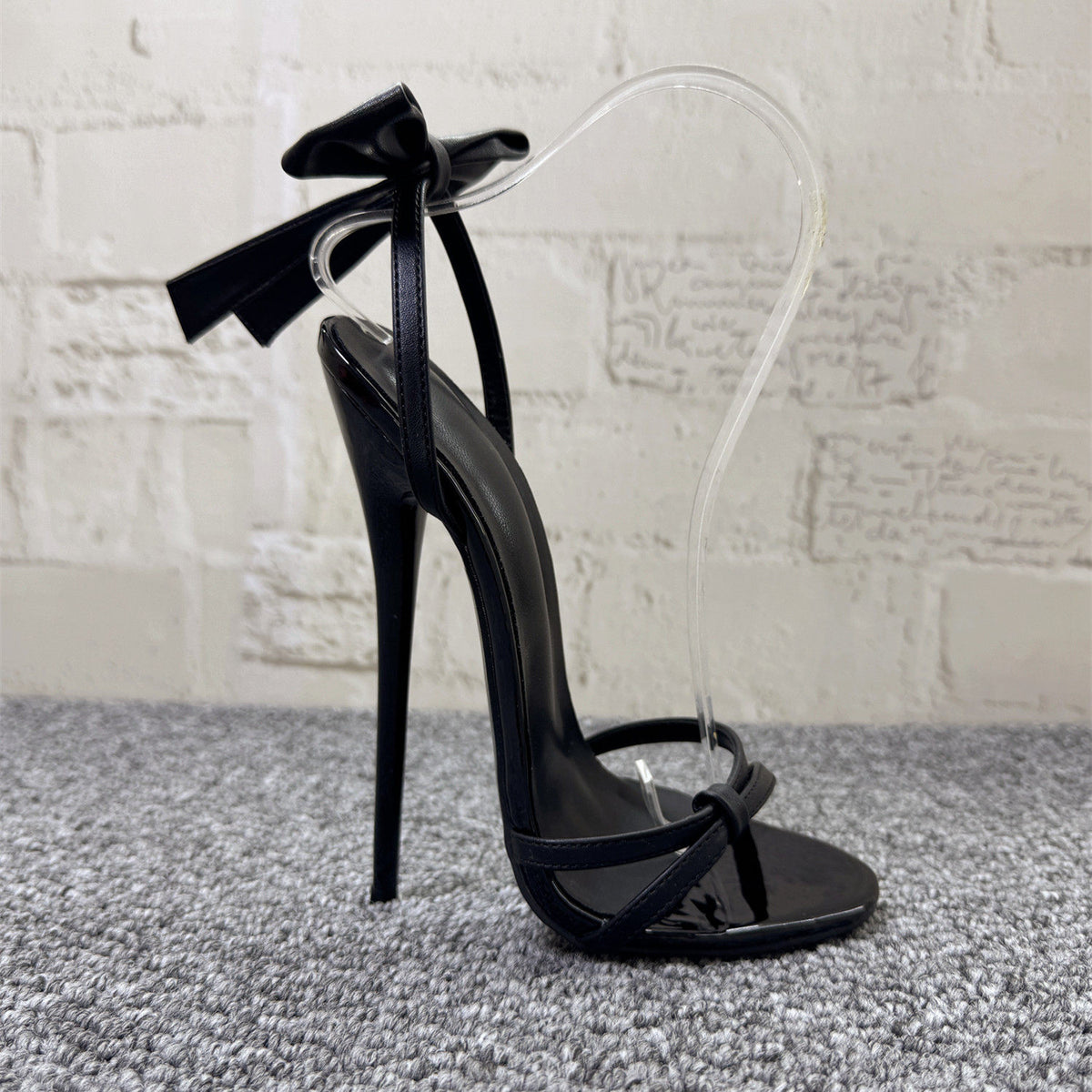 Strappy open toe heels