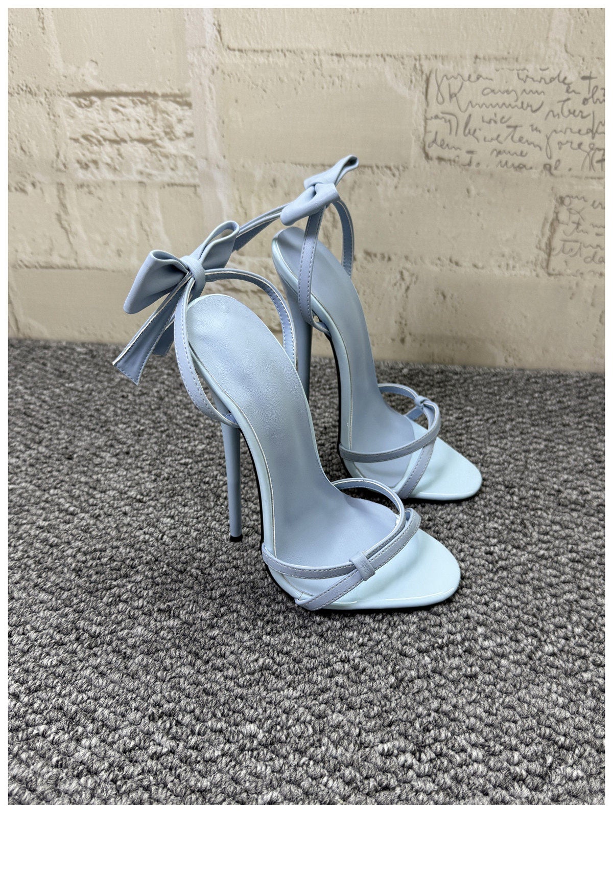 Minimal strappy high heels