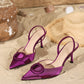 Slim high heel pumps