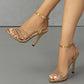 Rhinestone open toe sandals