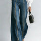 High rise denim pants