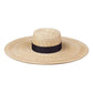 Black ribbon woven summer hat