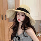 Elegant Ribbon Straw Hat