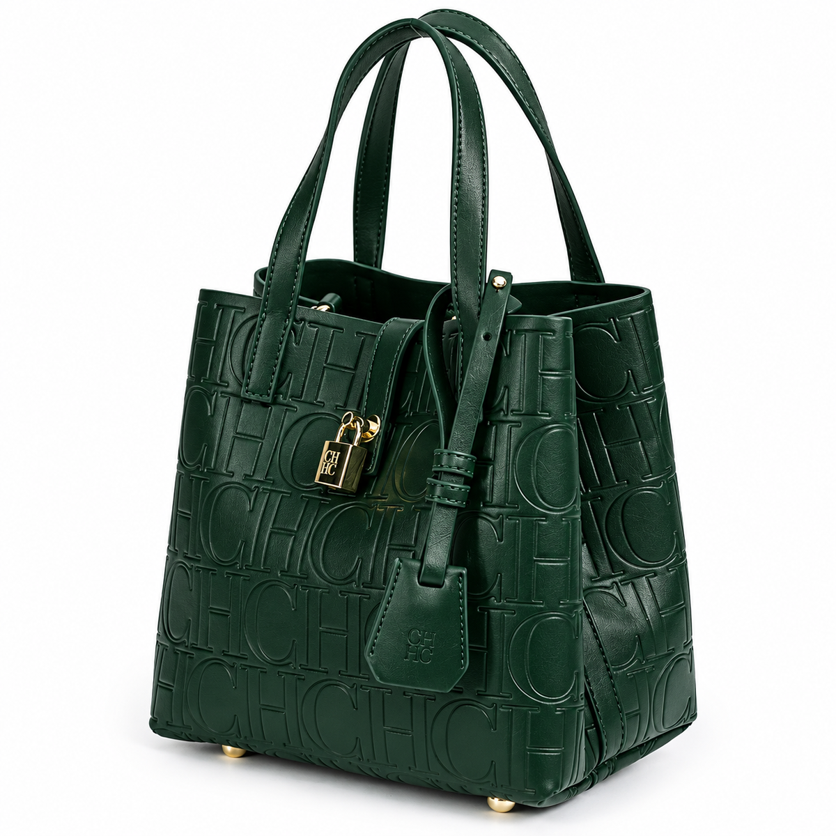 Padlock detail women handbag